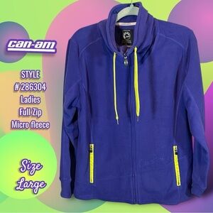 Can-am Women's Zipped Micro fleece
Size Large STYLE 286304 Purple
